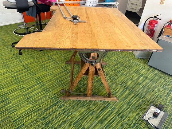 Table à dessin d'architecte vintage – Bureaux, Wood (photo 8 of 38)