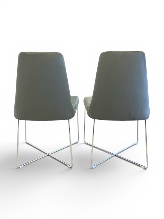 Image 1 of Sedie di design in velluto Ligne Roset