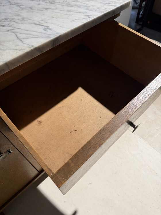 Mobile vintage con piano in marmo – Credenze, Marble, Metal (photo 4 of 7)