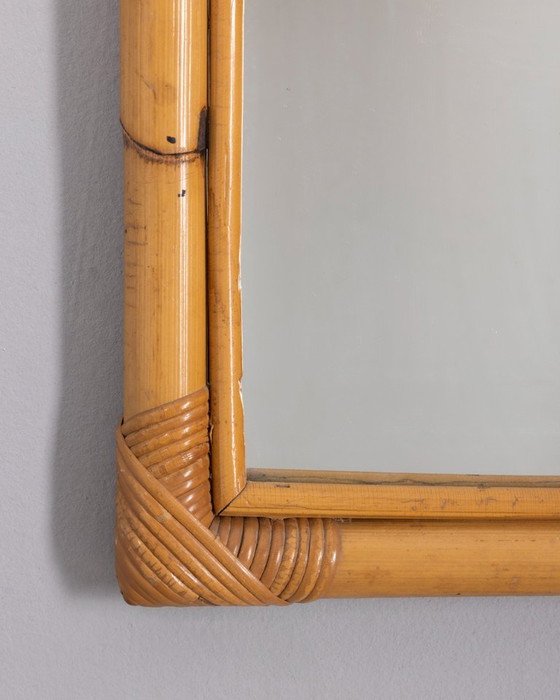 Miroir mural en bambou de design italien vintage des années 1960 – Bamboo (photo 4 of 8)