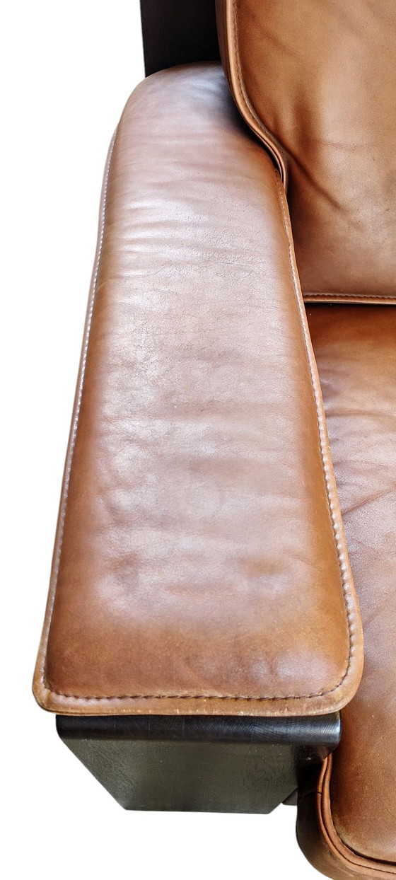 Image 1 of Leolux Sleek Brutalist Two-Sitter 1970