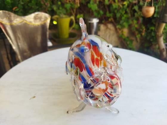 Image 1 of Poisson Murano année 1970  éclat léger sur dorsale 