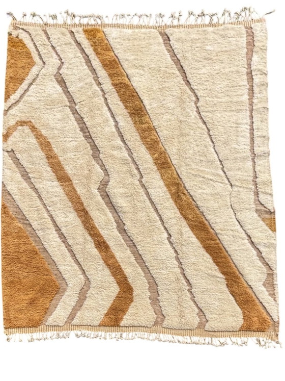 Image 1 of Luxe Marokkaans Berber tapijt Mrirt 265x350 cm - Pluche en kleurrijk handgeweven wollen tapijt