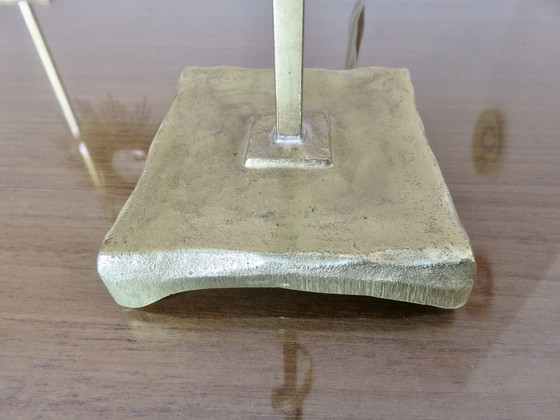 Image 1 of Paar verguld messing lampen, Frankrijk, 1970