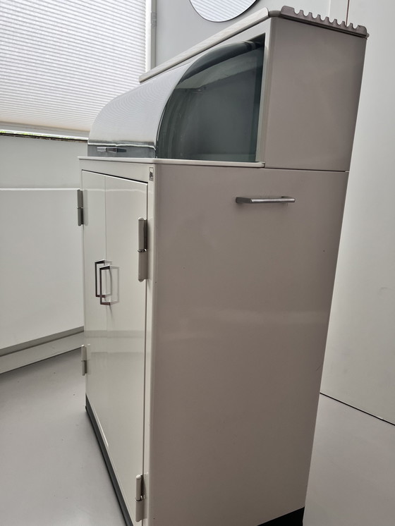 Image 1 of Schmitz vintage rolling doctor's cabinet/medicine cabinet