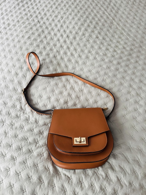 Sac bandoulière en cuir marron – Etincelle Couture, Sacs a bandouliere, Leather (photo 5 of 5)