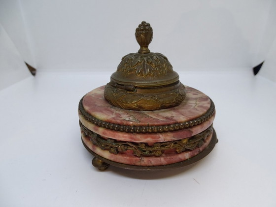 Image 1 of Tintenfass Napoleon III., Marmor und Bronze, 19. Jahrhundert – Frankreich