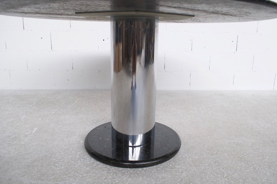 Image 1 of LOTOROSSO TABLE BY ETTORE SOTTSASS POLTRONOVA MARBLE PUBLISHER 1965