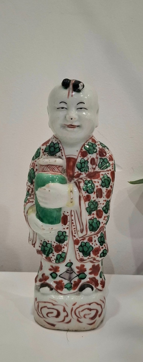 Image 1 of Chinese Family Verte Porcelain figurine