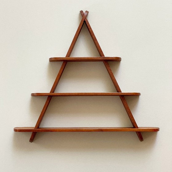 Teak Houten Wandrekje Scandinavisch Mid Century Design Vintage Retro – Wood (photo 3 of 17)