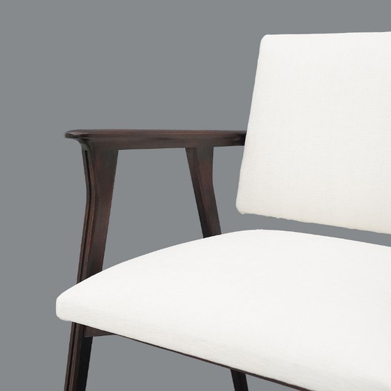 Image 1 of Coppia di poltrone con braccioli in legno, anni '50