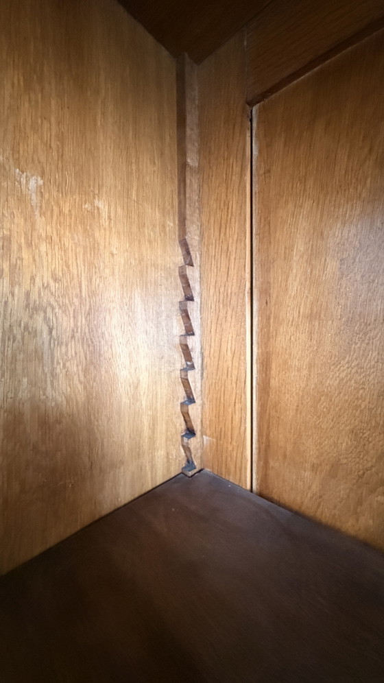 Biedermeier Display Cabinet/Bookcase – Ebonized Columns – 19th Century – Wood, Glass (photo 4 of 10)