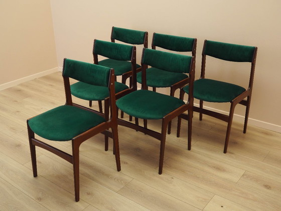 Image 1 of Set of six teak chairs, Danish design, 1970s, production: Denmark
