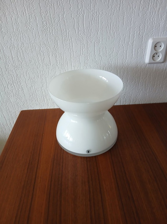 Image 1 of Diabolo XL Vase - Anne Nilsson - Ikea - White Opaline - 1990s