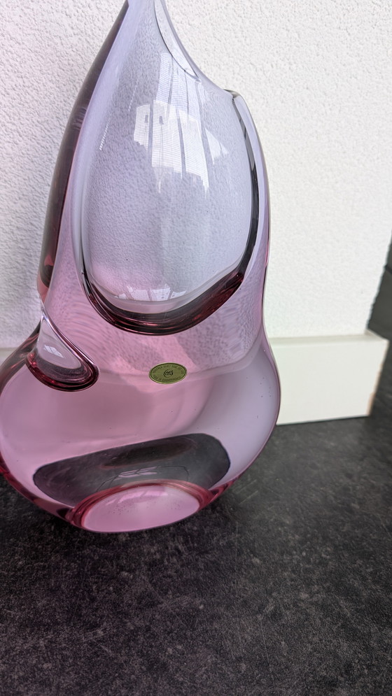 Image 1 of Miloslav Klinger for ZBS – Amethyst Glass Vase – Bohemia, 1960s