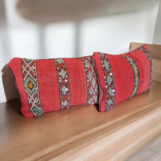 Image 1 of Moroccan kilim cushion set of 2