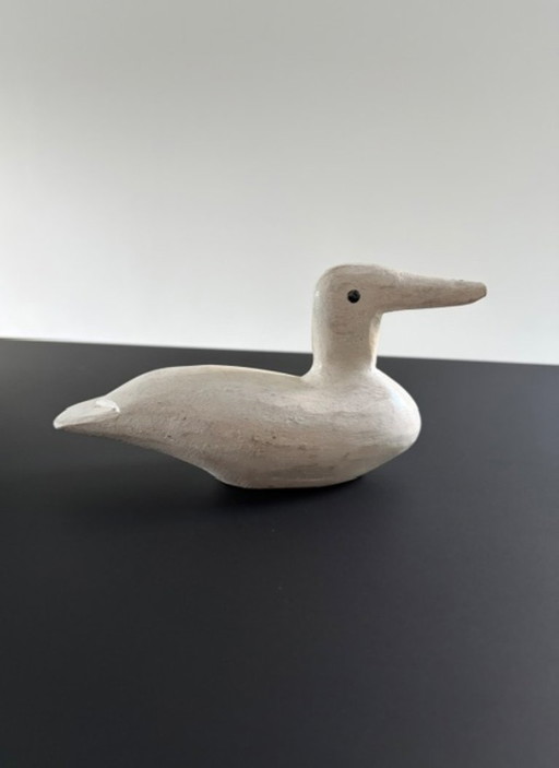Skandinavische Holz-Vogel-Figur – Minimalistisches Design
