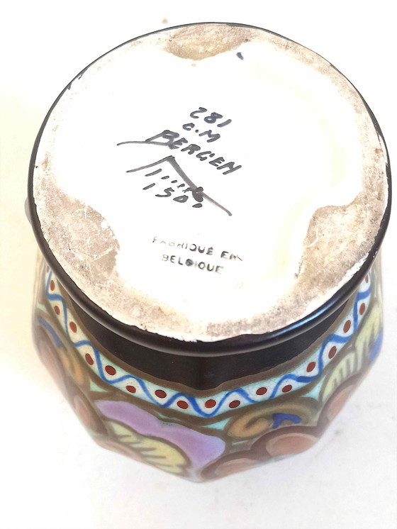 Image 1 of Jarrón de cerámica Bergen, década de 1920, altura 20,2 cm