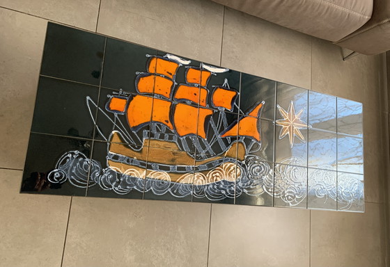 Image 1 of Vintage Ceramic Tile Table – 1960s/1970s