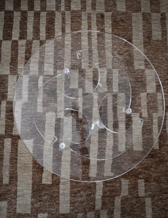 Plexiglass Coffee table, propeller. Style of Knut Hesterberg – Vintage (photo 5 of 13)