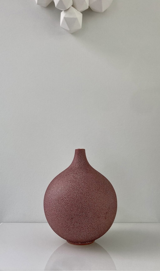 Red decorative vase