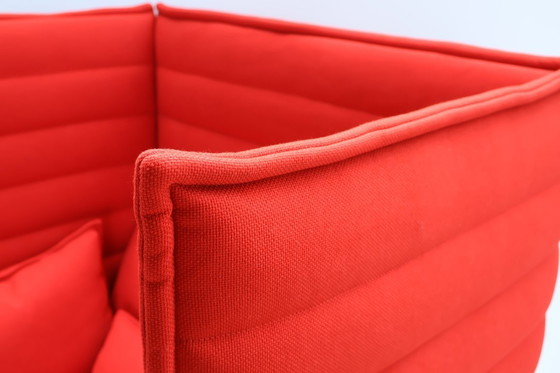 Image 1 of Vitra Alcove Highback | Loveseat | Red | Fabric