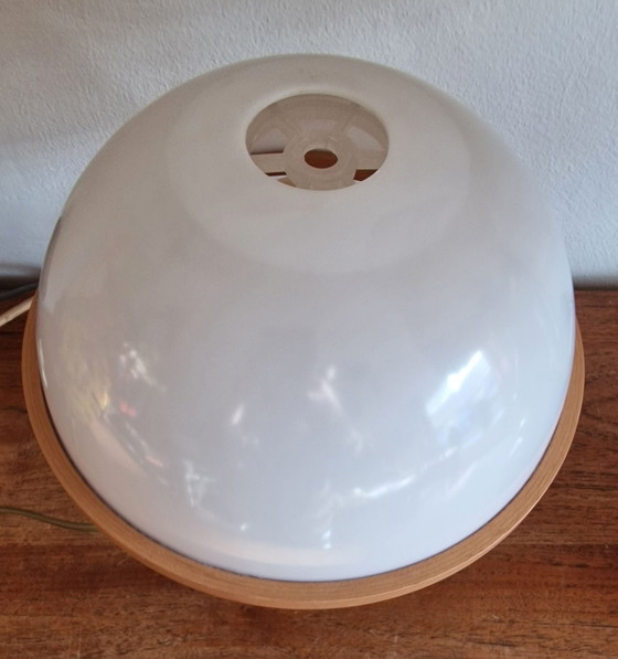 Vintage Steinhauer Mushroom Table Lamp, Metal, Plastic, Brown (photo 4 of 8)