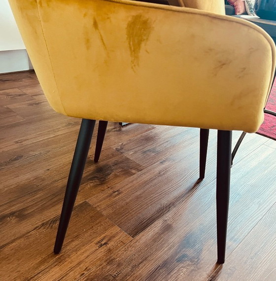 Image 1 of Colenis Oriana Esstischstuhl, Ockergelb, Samt