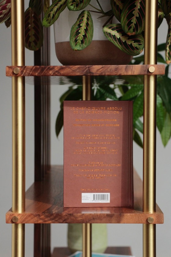 Image 1 of Divisorio per ambienti illuminato - Noce e ottone