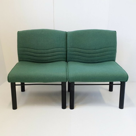Image 1 of Vintage fauteuil uit de jaren 80 van wol en staal, model C