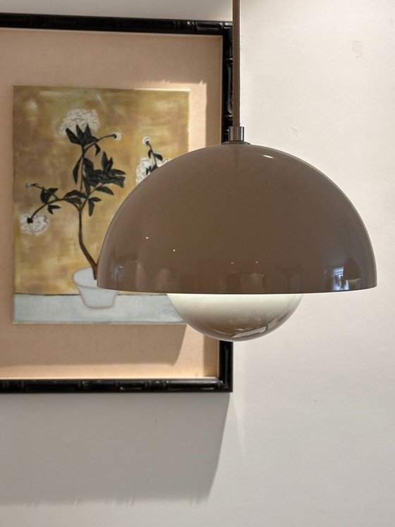 Image 1 of Tradition Flowerpot VP1 Pendelleuchte | Dänisches Design von Verner Panton, 1968