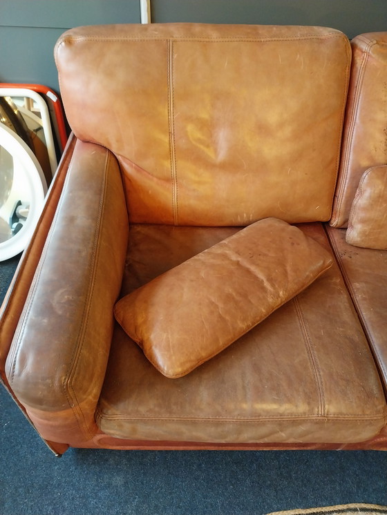 Image 1 of 1 divano a 2 posti Baxter Acron di Marco Milisich anni '70 in pelle di bufalo