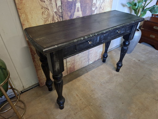 Schöner Beistelltisch im Landhausstil, Flurtisch, Wandkonsole, 119x40cm und 79cm hoch