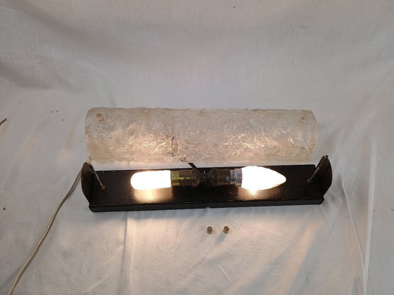 Image 1 of Vintage brutalistische wandlamp J.T. Kalmar Oostenrijkse lamp uit het midden van de 20e eeuw