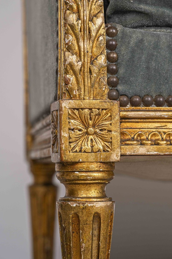 Image 1 of Prachtige bergère oorfauteuil Louis XVI