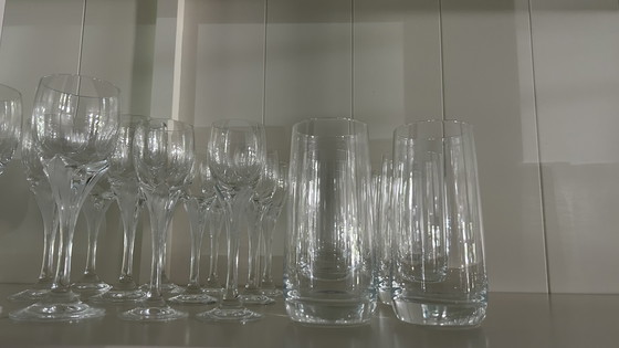 Image 1 of Beautiful Schott Zwiesel La Fleur crystal glass dinnerware