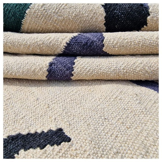Diego Giacometti Tapestry | La Rencontre | Handwoven Wool Art Textile | Unique Piece | 101 × 68 in (photo 4 of 12)