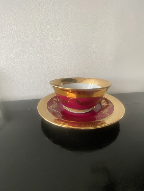Image 1 of Tazza grande Vintage 60 Collection Porcellana fine di Limoges dorata in oro fino