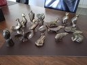 Colección de figuritas de bronce (16 piezas), fabricadas por Bag Turgi.