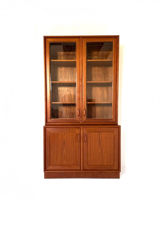 Vintage Teak Display Cabinet, Heinrich Riestenpatt ‘60, Glass, Wood, Brown (photo 3 of 14)