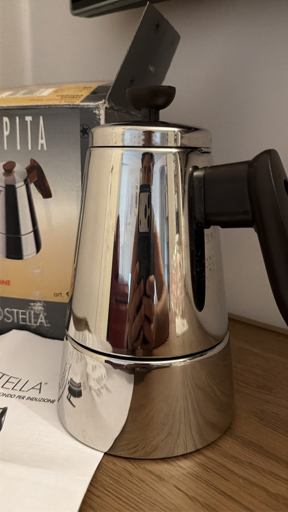 Caffettiera Stella Modello Pepita 6 Tazze Nuova – Accessori da cucina, Metal, Plastic (photo 7 of 7)