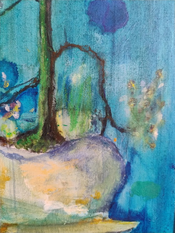 Image 1 of Painting Kitty Blüm Rock Growth