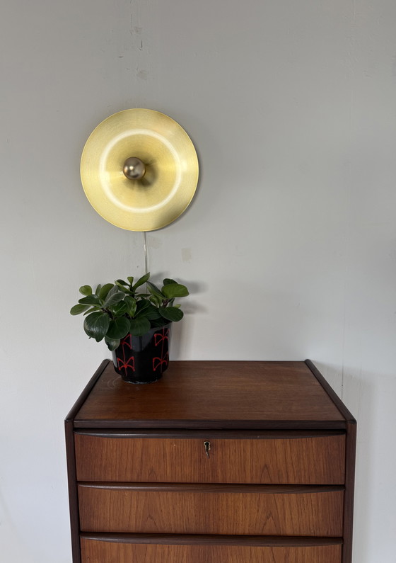 Image 1 of Applique murale vintage « disque » style Space Age, Honsel '70