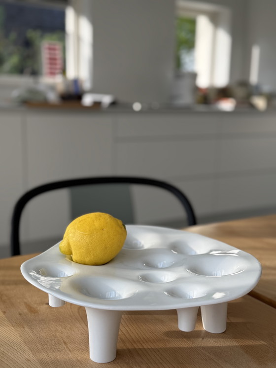 Image 1 of Fire and Fruit Bowl and Candlestick.