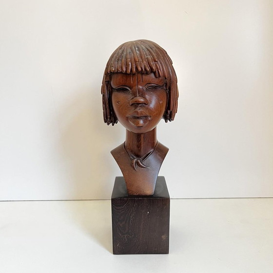 Africanist Sculpture in Palm Wood, 1950 – Art Deco (photo 12 of 13)