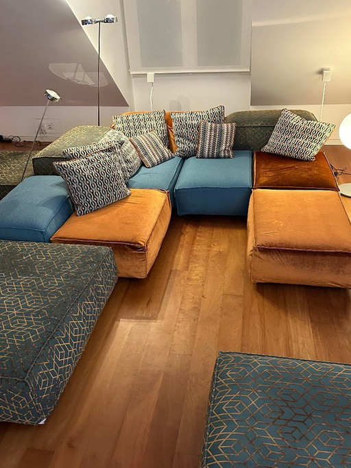 Modulares Designsofa, Living Divani Extrasoft – 14 Module