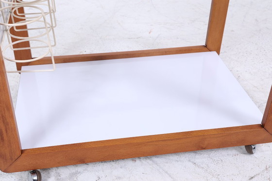 Image 1 of Chariot de service vintage des années 60 | Mid Century table table de téléphone table d'appoint rétro #07-35