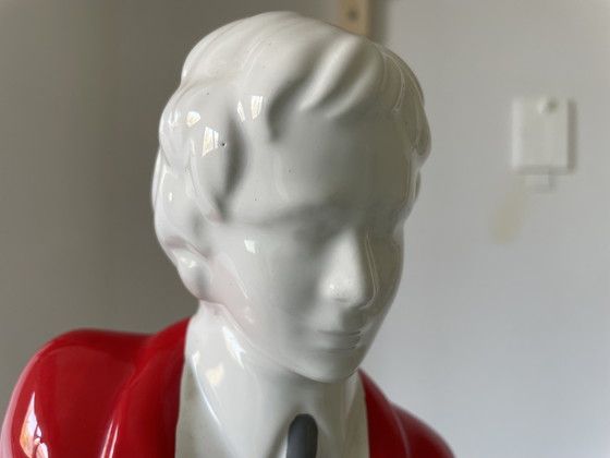 Image 1 of Mid Century Pop Art ceramic statue lamp, 1960s