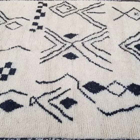 Image 1 of Handgeknoopt Berber tapijt wol 214x172cm