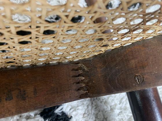 Image 1 of Chaises vintage A811 en rotin par Josef Hoffmann pour Thonet, années 1930, ensemble de 2